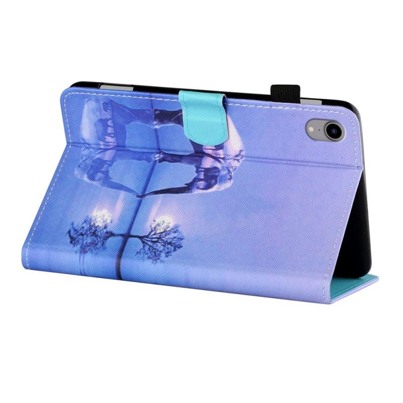 Folio-hoesje voor iPad Mini 6 (2021) Olifanten Kunst