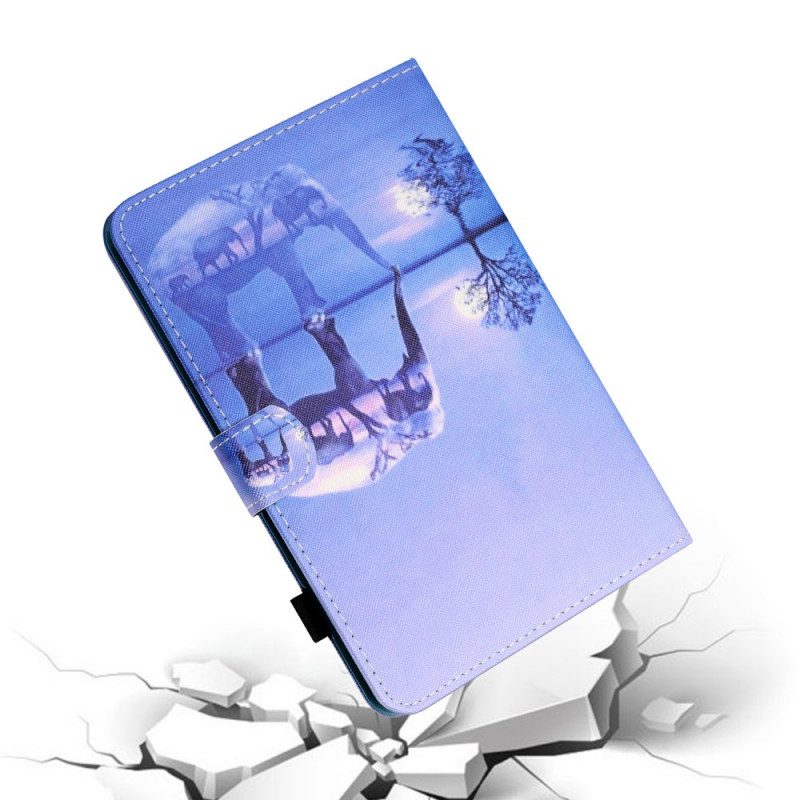 Folio-hoesje voor iPad Mini 6 (2021) Olifanten Kunst
