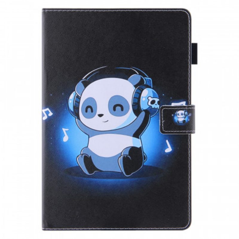 Folio-hoesje voor iPad Mini 6 (2021) Panda In Koptelefoon