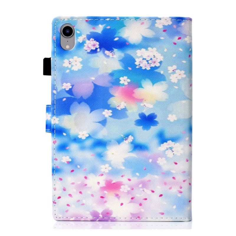 Leren Hoesje voor iPad Mini 6 (2021) Aquarel Bloemen