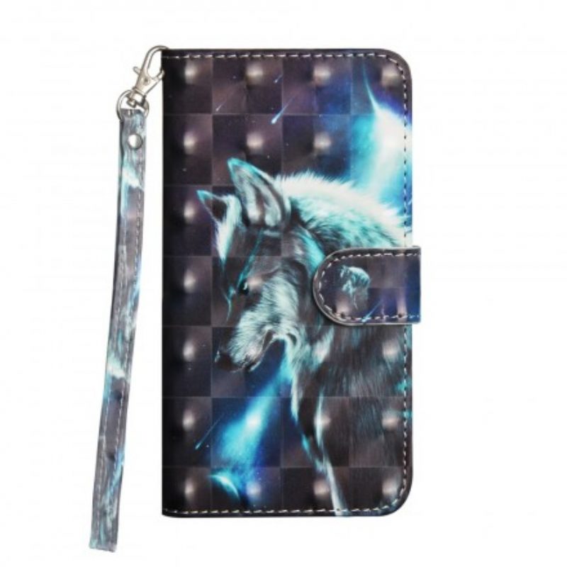 Folio-hoesje voor Samsung Galaxy A30 Majestueuze Wolf