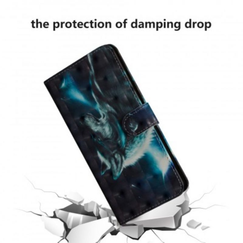 Folio-hoesje voor Samsung Galaxy A30 Majestueuze Wolf