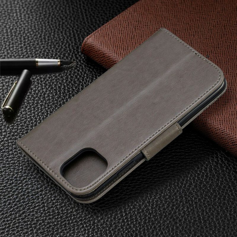 Flip Case voor iPhone 11 Met Ketting Vlinders Bedrukte Strappy