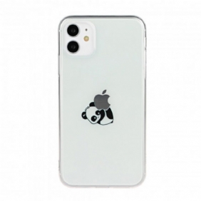 Hoesje voor iPhone 11 Panda-logospellen