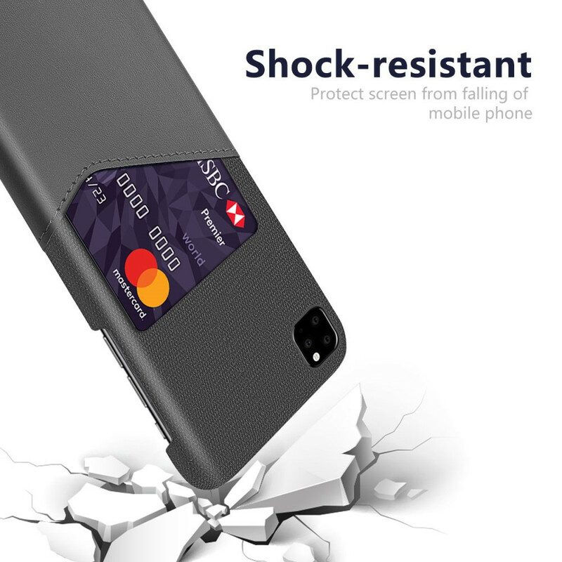 Telefoonhoesje voor iPhone 11 Ksq-kaarthouder