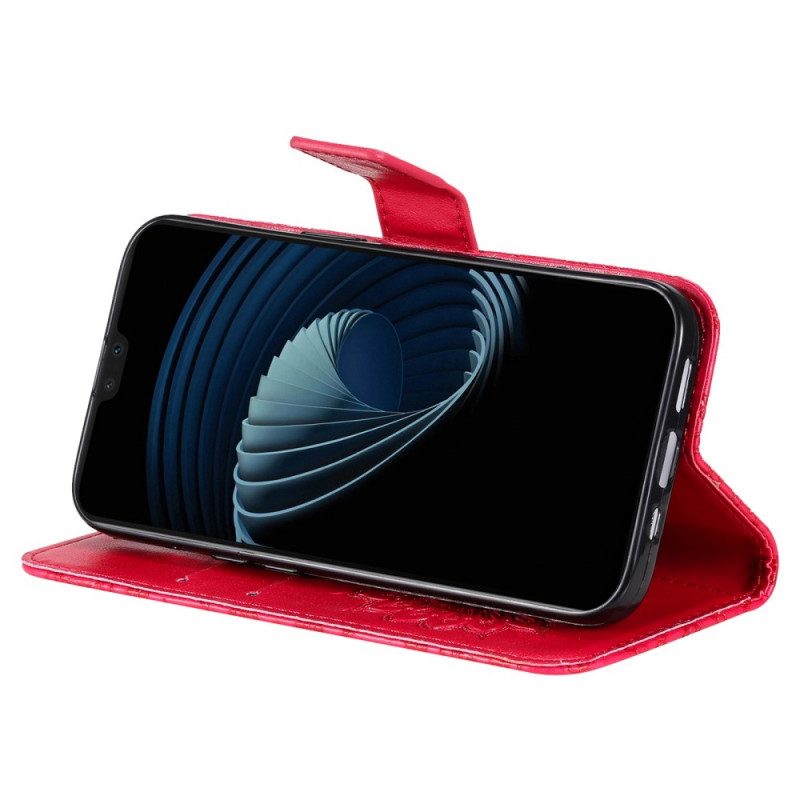 Leren Hoesje voor Vivo V23 5G Mandala Zon Met Lanyard