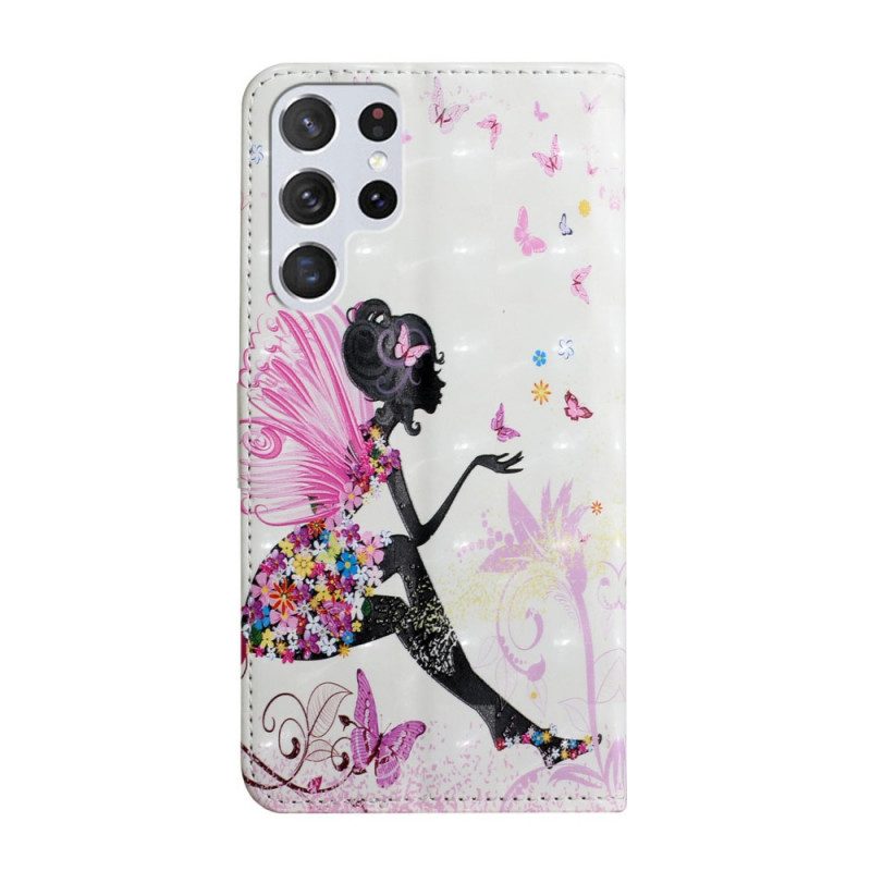 Folio-hoesje voor Samsung Galaxy S22 Ultra 5G Magische Fee