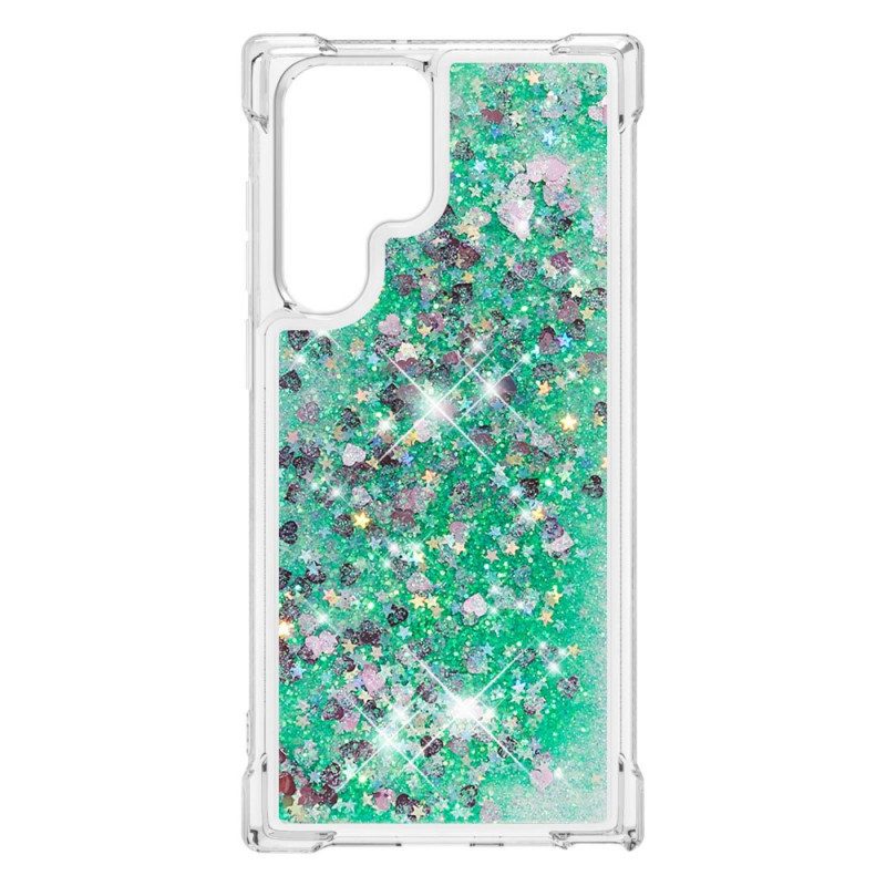 Hoesje voor Samsung Galaxy S22 Ultra 5G Verlangens Pailletten