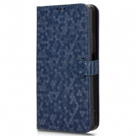 Leren Hoesje Sony Xperia 1 Vi Glanzende Stippen Met Bandje Bescherming Hoesje