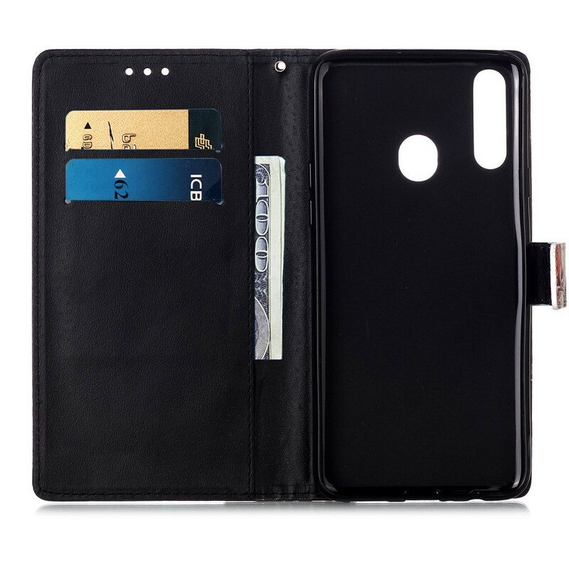 Folio-hoesje voor Samsung Galaxy A20s Kitten En Mama