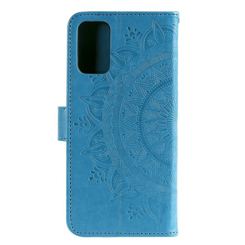 Folio-hoesje voor Samsung Galaxy A20s Zon Mandala