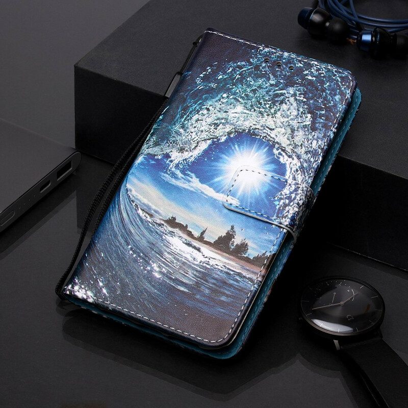Leren Hoesje voor Samsung Galaxy A20s Houdt Van De Golf