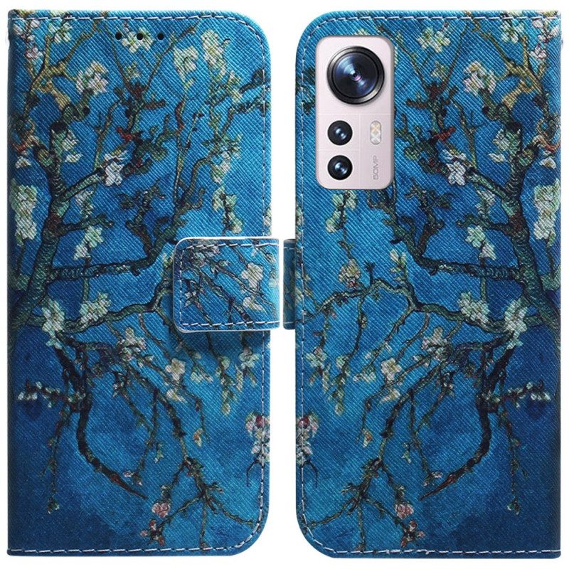 Folio-hoesje voor Xiaomi 12 Pro Bloeiende Takken
