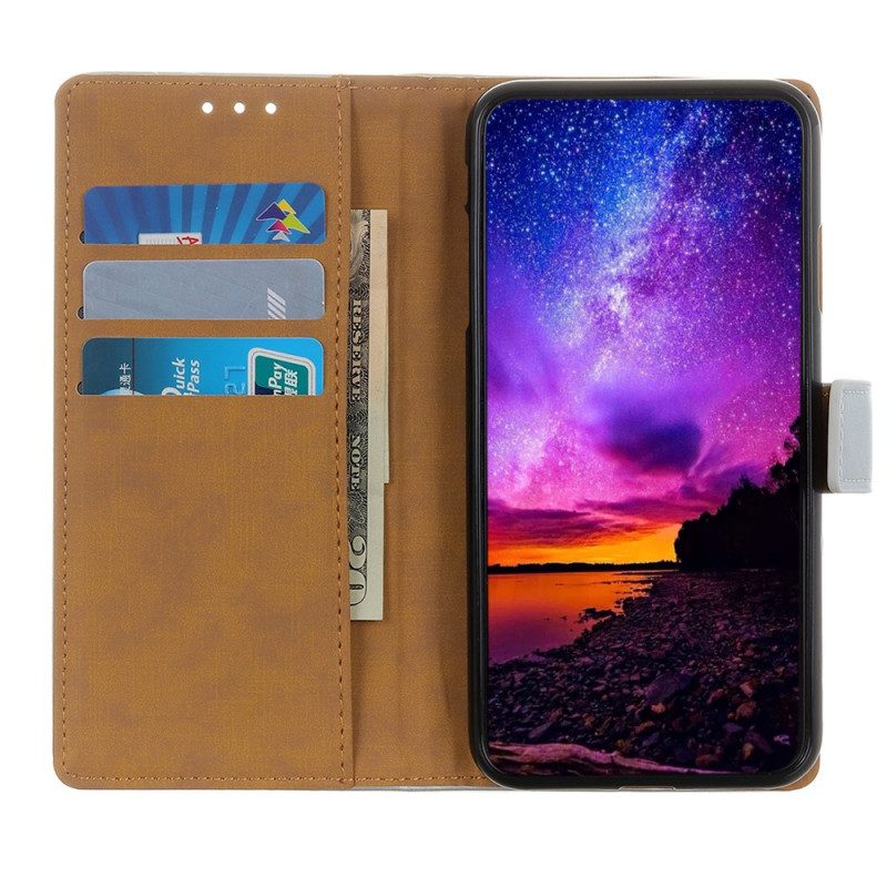 Folio-hoesje voor Xiaomi 12 Pro Effen Kunstleer