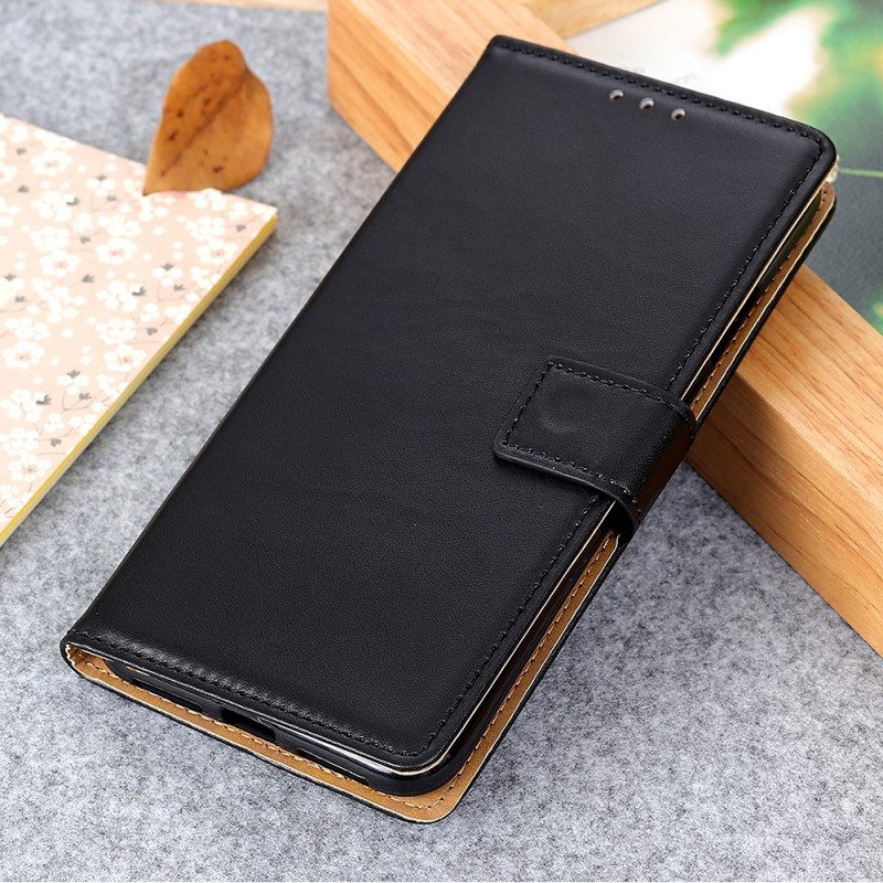 Folio-hoesje voor Xiaomi 12 Pro Effen Kunstleer
