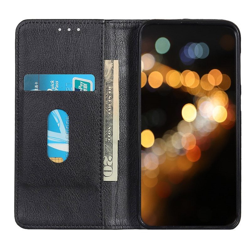 Bescherming Hoesje voor Moto G41 / G31 Folio-hoesje Mat Splitleer