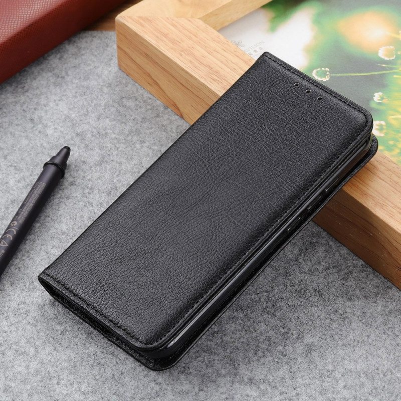 Bescherming Hoesje voor Moto G41 / G31 Folio-hoesje Mat Splitleer