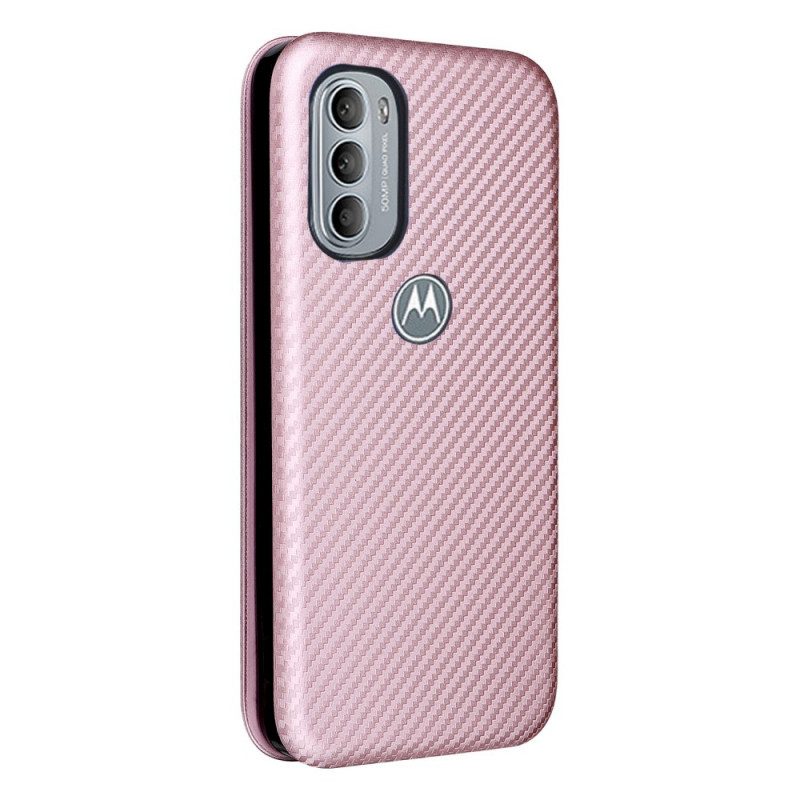 Bescherming Hoesje voor Moto G41 / G31 Folio-hoesje Siliconen Koolstof