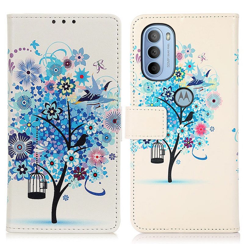 Flip Case voor Moto G41 / G31 Bloeiende Boom