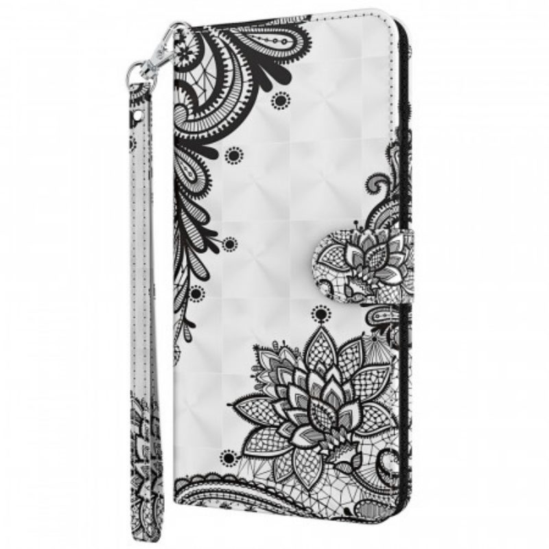 Folio-hoesje voor Moto G41 / G31 Chique Kant