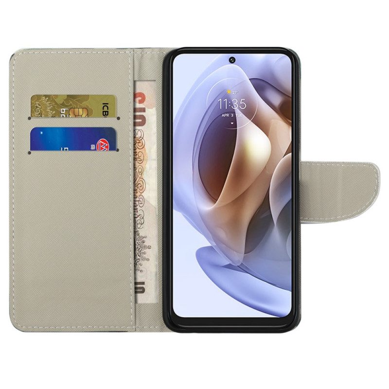 Folio-hoesje voor Moto G41 / G31 Retro Eiffeltoren