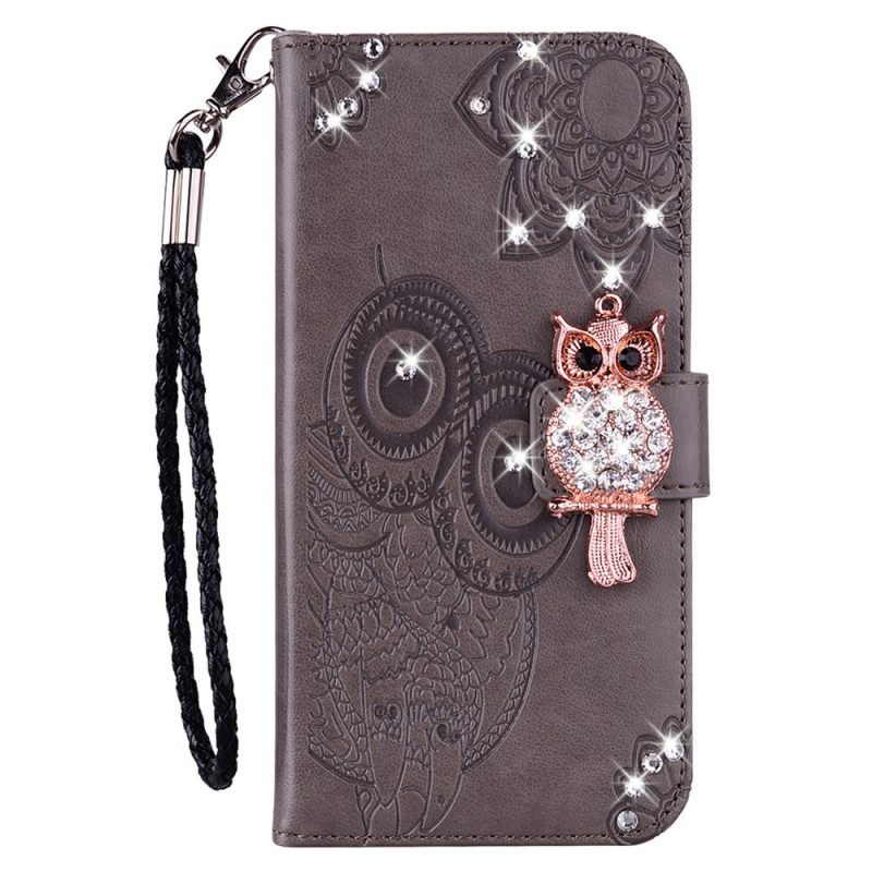 Folio-hoesje voor Moto G41 / G31 Uil Mandala En Charme