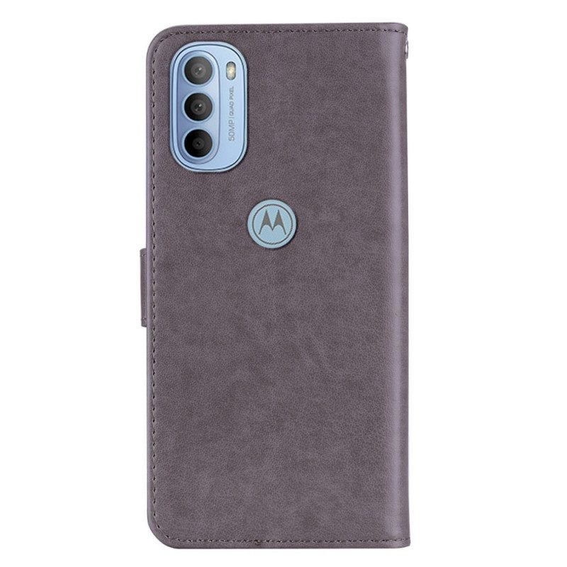 Folio-hoesje voor Moto G41 / G31 Uil Mandala En Charme