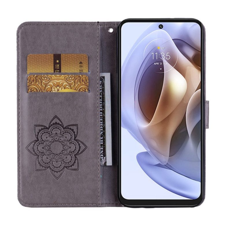 Folio-hoesje voor Moto G41 / G31 Uil Mandala En Charme