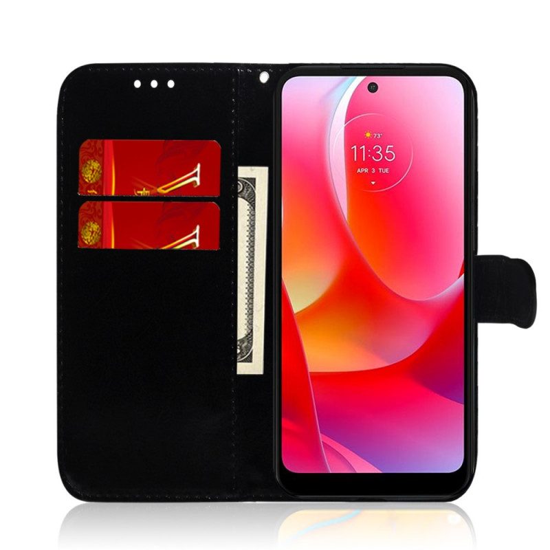 Leren Hoesje voor Moto G41 / G31 Spiegelhoes Van Imitatieleer