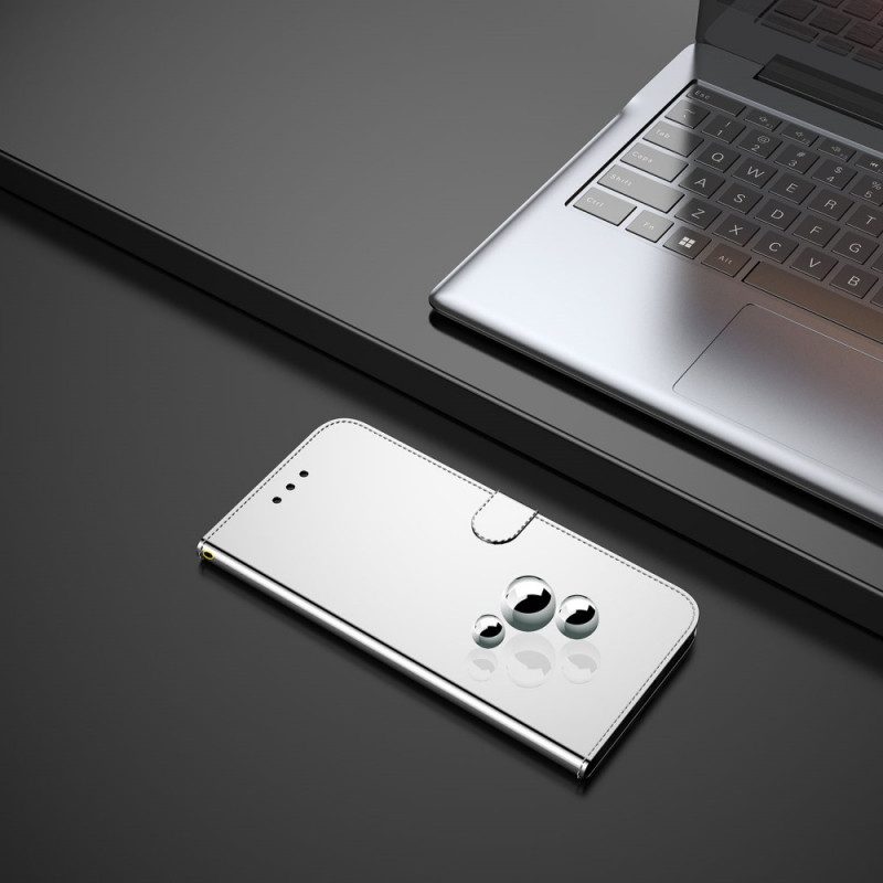 Leren Hoesje voor Moto G41 / G31 Spiegelhoes Van Imitatieleer