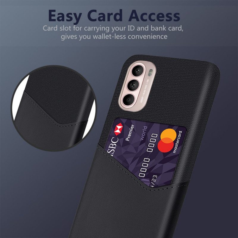 Telefoonhoesje voor Moto G41 / G31 Ksq-kaarthouder