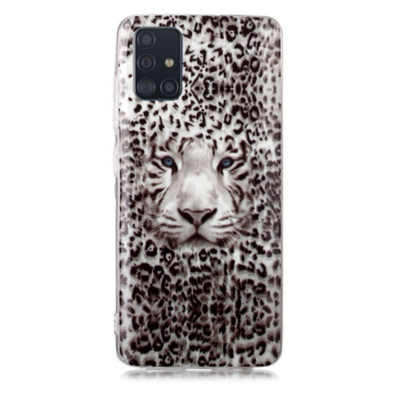 Hoesje voor Samsung Galaxy A51 Luipaard Fluorescerend
