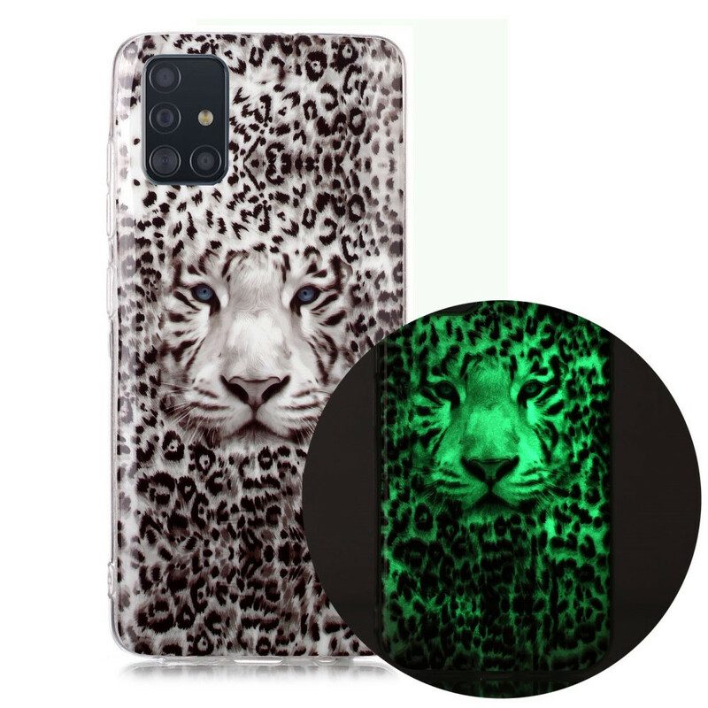 Hoesje voor Samsung Galaxy A51 Luipaard Fluorescerend