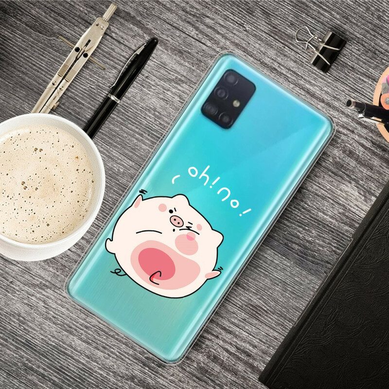 Hoesje voor Samsung Galaxy A51 Vet Varken