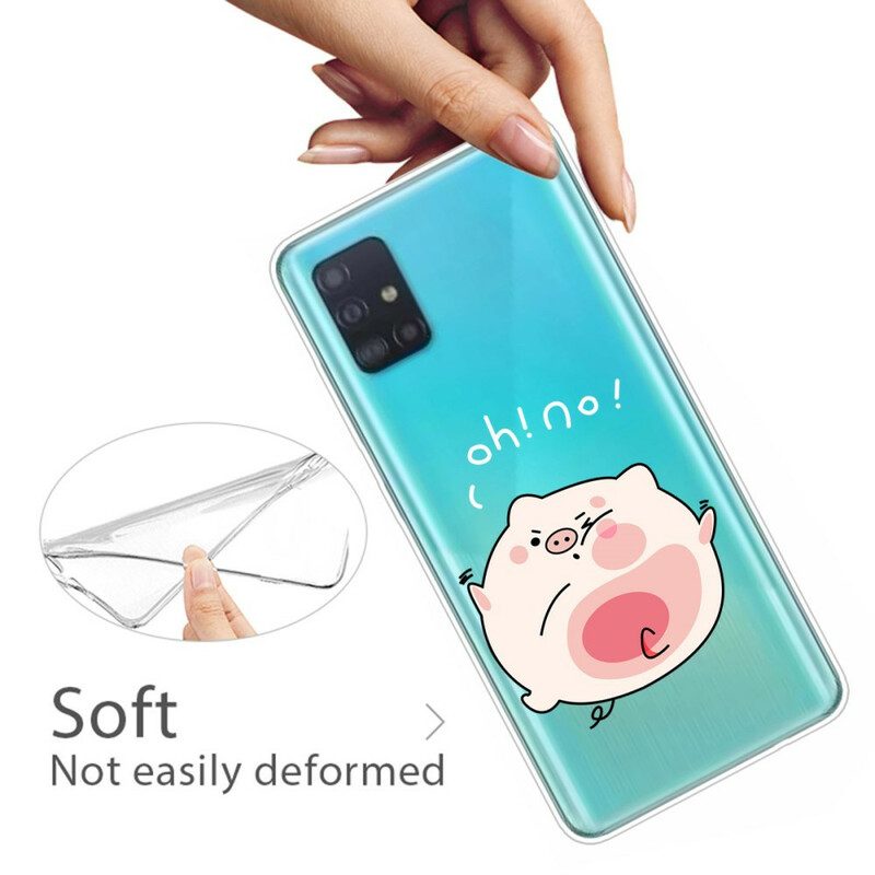 Hoesje voor Samsung Galaxy A51 Vet Varken